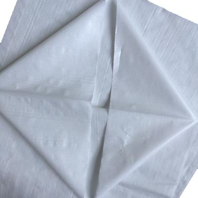 China manufacturer polypropylene 25kg 50kg white yellow grain corn sacks pp bag woven for sale