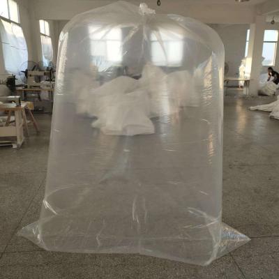 China Customized PP Woven Big Bags Baffle PE lining Bulk Polyethylene Liner FIBC Container Bags PE Liner waterproof 1000kg for sale