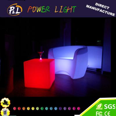 China Decorative Wireless LED Cube Seating or Tables for sale