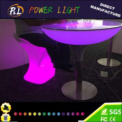 China Outdoor Lounge Furniture LED Illuminated Table for sale