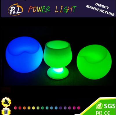 China Rechargeable Colorful Illuminated LED Apple Chair for sale