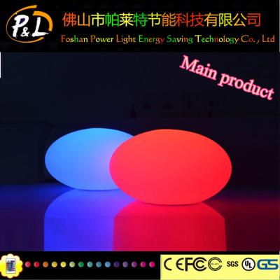 China Illuminated Rechargeable waterproof led pebble stone for sale