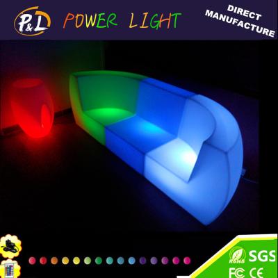 China Bar Event PE Plastic Led Sofa Set for sale