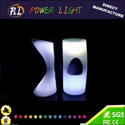 China LED Lighted Plastic Bar Stool Chair for sale