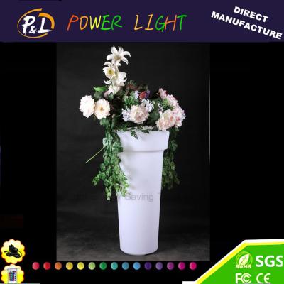 China Fashionable LED Flower Pot / Vase With Led Lights For Bars , Coffee Shops for sale