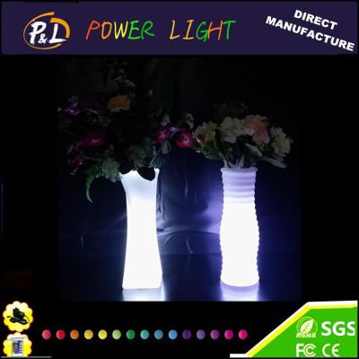 China Event and Party Decor LED Furniture Waterproof Plastic LED Vase for sale