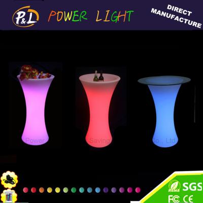 China Club / Bars / Party Clear Illuminated Bar Furniture LED Cocktail Table for sale