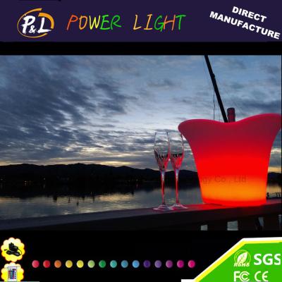 China Wireless Color Changing Bar LED Ice Bucket with remote controller for sale