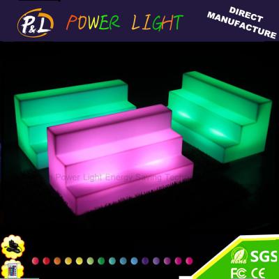 China Illuminated Event Furniture Color Changing Plastic LED Wine shelf for sale