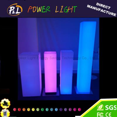 China Wedding decoration RGB 16 Colors Illuminated LED Square Pillar for sale