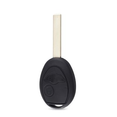 China Plastic+Metal Replacement Blade Mute Key Shell Case Uncut Remote FOB Cover For BMW Mini Cooper R50 R53 for sale