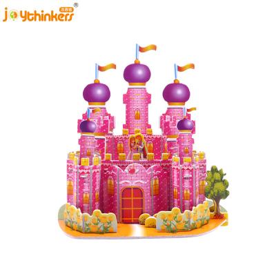 China LX-310 cartoon toy kids 3d jigsaw puzzles game toys foam paper kids educational diy toys creative puzzle model for sale