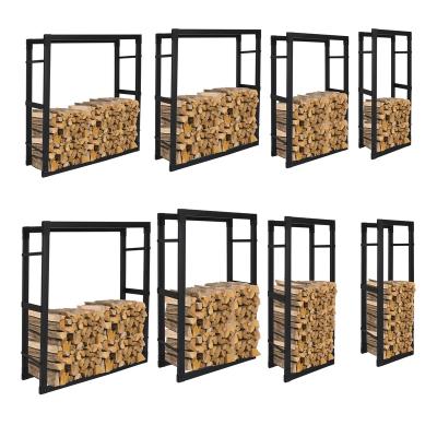 China Outdoor Galvanized Steel/Iron Rack Products Hot Sale Iron Firewood Log Firewood Rack Storage Fireplace for sale