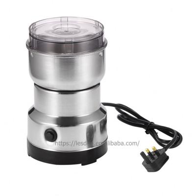 China EU/UK Commercial Small Appliances Plug In 150 Watt Multifunctional Coffee Grain Mini Stainless Steel Electric Coffee Grinder Grinder for sale