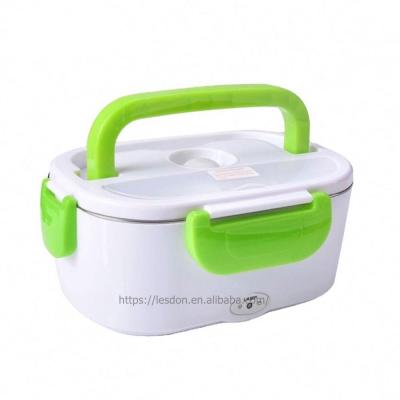 China 12V 110-220V Sustainable Portable Electric Food Bowl Box Heater Stainless Steel Food Hot Easy Carry Box for sale