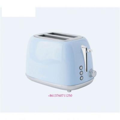 China Cool Handle Hot Sale Touch Smart Logo Bread Plastic Toaster With 2 Slice Steel Panel for sale