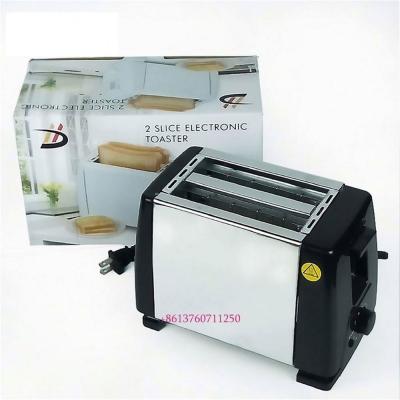 China Hotel Stainless Steel Electric 2 Slice Sandwich Bread Toaster for sale