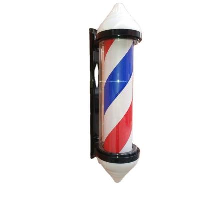 China Barber Pole Red Black White Barber Shop Hot Blue Barber Shop Beauty Barber Shop LED Logo Waterproof Rotating Light Sign Logo Wall Light for sale