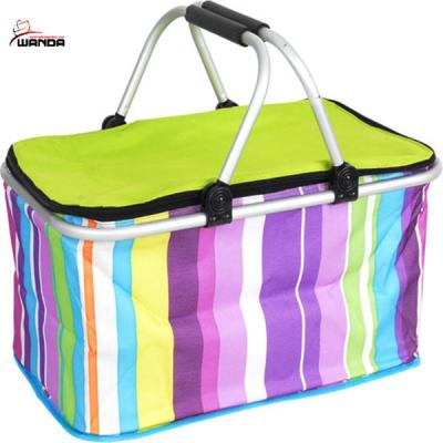 China collapsible insulated collapsible cooler basket/beach basket/insulated picnic basket for sale