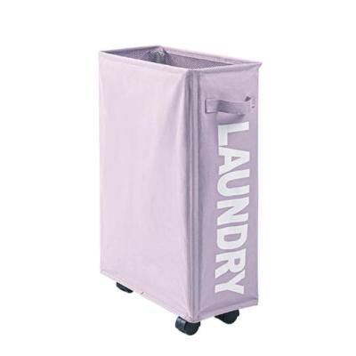 China LaunAmazon Big Hot Sale Cloth Hamper Eco-Friendly Collapsible Laundry Hamper Foldable Laundry Bag Handles Waterproof Portable Wash Bag for sale