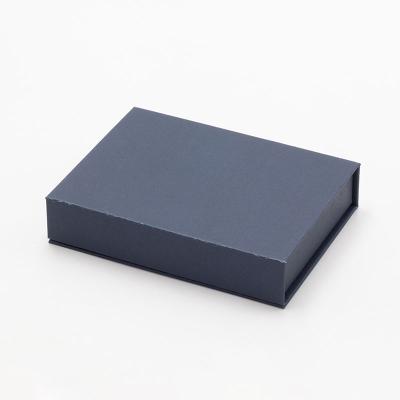 China Recycled Materials 2.5cm Small Slim Size Navy Blue Color Small Shallow Luxury Necklace Packaging Gift Box for sale