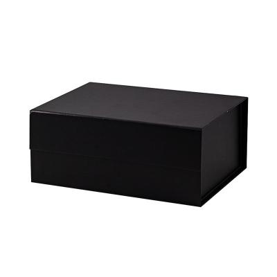 China Luxury Black Materials Customization Shopping Recycled Magnetic Collapsible Gift Boxes Available From Matte Online for sale