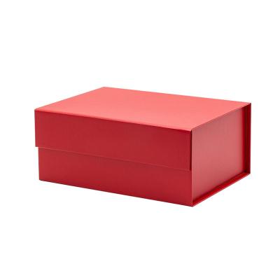 China Recycled Materials Customize A5 Apparel Subscription Retail Available Dark Red Products Packaging Boxes for sale