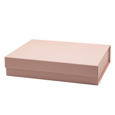 China Wholesale Recyclable Shallow High Quality Pink Magnetic Fancy Lid Gift Birthday Gift Boxes A4 for sale