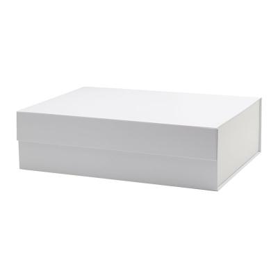 China Recyclable Custom Large Luxury Decorative White Keepsake Storage Gift Box With Magnetic Lid for sale