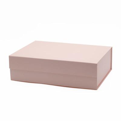 China Lovely Large Recyclable Fancy Pink Cardboard Custom Magnetic Closure Gift Box With Lid for sale