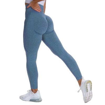 China Custom High Butt Color Yoga Sport Lifting Gaiters Breathable Crac! crack! for women for sale