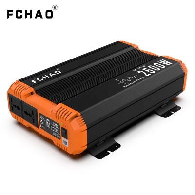 China FCHAO 2500W peak power 5kw inverter 12V 24V 48V to 220V 230V 230V solar power inverter with LCD display remote control for rv 37.5*26.5*10.3cm for sale