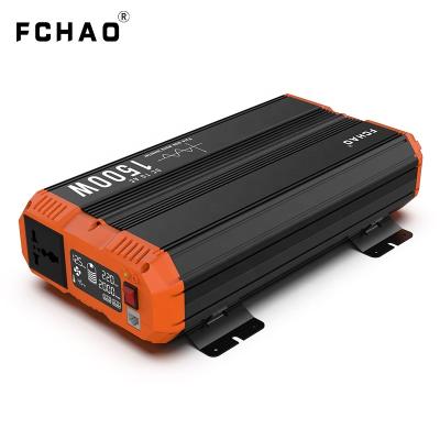 China FCHAO 1500 Watt Power Inverter Inverter DC 12V 24V 48V AC 220V 230V Off Grid Solar Pure Sine Wave Inverter For Home 38.5*23.4*9.8cm for sale