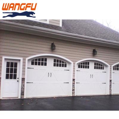 China Windproof Customized Modern Design Aluminum Anti-theft Warehouse Gate Residential Waterproofing Automatic Sectional Garage Door for Villa for sale