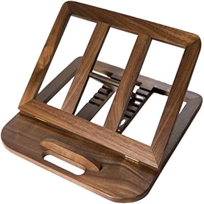 China Multi-angle Adjustable Portable Laptop Stand Household Foldable Wooden Stand Pusher for sale