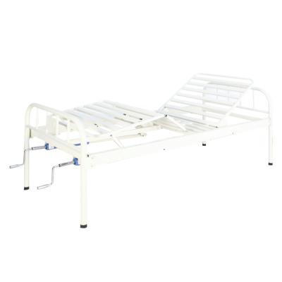 China Metal Hospital Furniture A203 2 Crank Manual Medical Nursing Patient Bed for sale