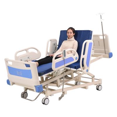 China Electric Medical Metal Hospital Furniture E502 5 Function Nursing Patient Bed for sale