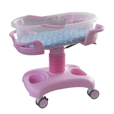 China Convenient to Care for Baby Hospital Imprisonment Center Baby Hutch Cradle Air Spring Pump Control Basin Cart Newborn Medical Infant Bed for sale