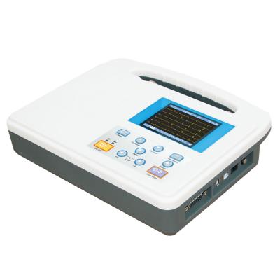 China HE-01A 1 Channel Plastic Digital Electrocardiogram ECG Machine for sale