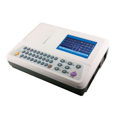 China HE-03C Plastic 3 Channel Digital Electrocardiogram ECG Machine for sale