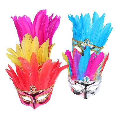 China Masquerade Events Customized Color Full Face Party Masks Bachlorette Halloween Party Supplies for sale