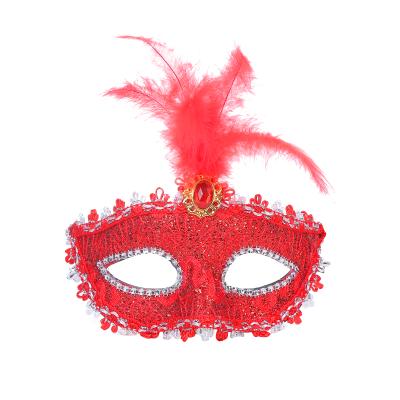 China Beautiful Halloween Masks / Cheap Fesather Masks For Dancing - China Manufacturer for sale