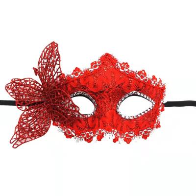 China Halloween Masquerade Princess Half Face Party Mask Lace Up Leather Plus Butterfly Child Adult Party Supplies Halloween Mask for sale