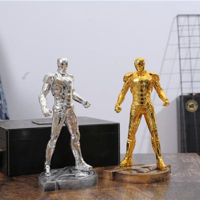 China Japan Avengers Captain America 3 Iron Man MG30 Resin Toy Birthday Gift Custom Handmade Silver Gold for sale