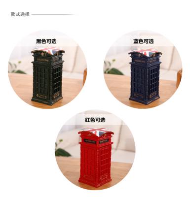 China Europe style money box letter box pattern piggy bank British children's signage box creative gift birthday gift souvenir for sale