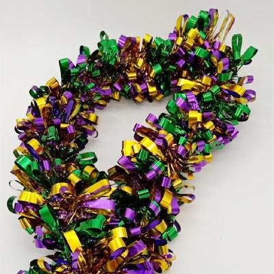 China Metallic Tinsel Garlands Mardi Gras Carnival Party/Party Supplies Twist Color Garlands Cosplay Mardi Gras Hanging Decorations Mixed for sale