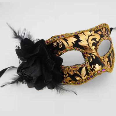 China Venetian Halloween Masks Carnival Masquerade With Stick Holder for sale