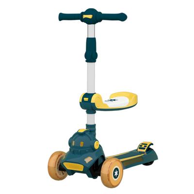 China 2021 Newest Kids Plastic 3 Wheel Foldable Child Scooter for sale