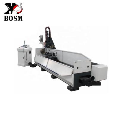 China Factory Bossman Brand Metal Pipe Drilling Rig CNC Metal Tube Router for sale