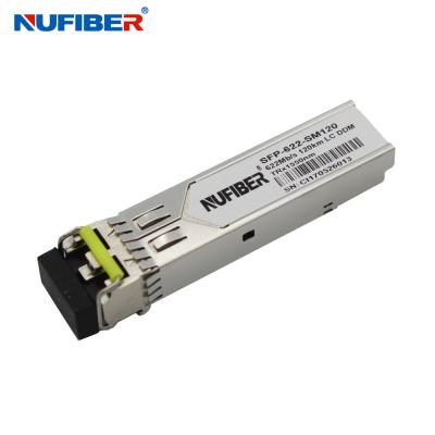 China Network 622M SFP 120km Single Mode Duplex Fiber Optic SFP LC Transceiver Module for sale